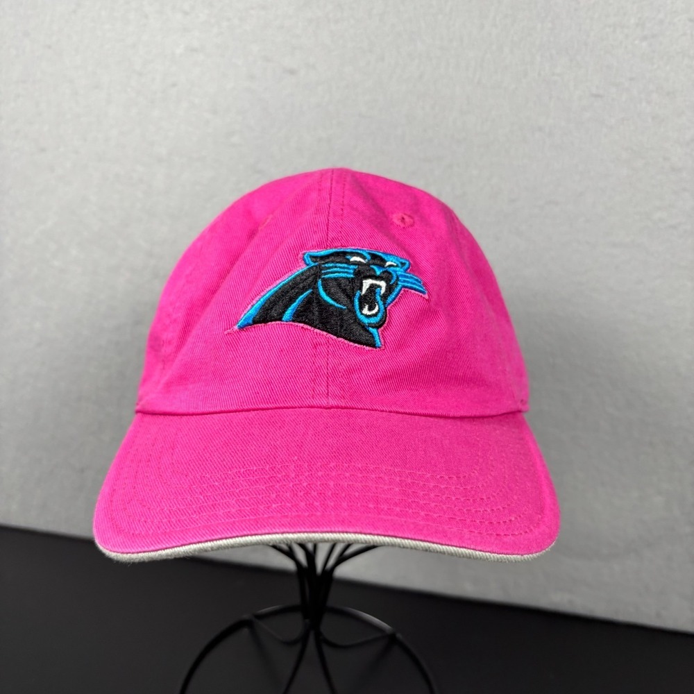 Carolina‎ Panthers Hot Pink Baseball Cap Youth Size Girls NFL Team Apparel Hat